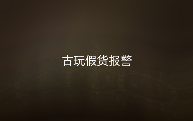 古玩假货报警