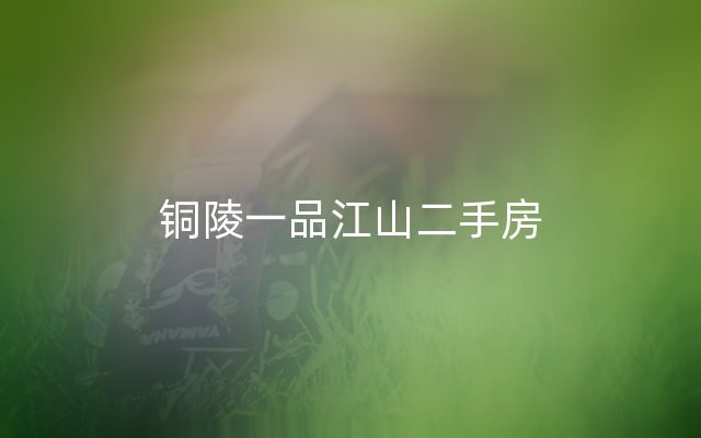 铜陵一品江山二手房