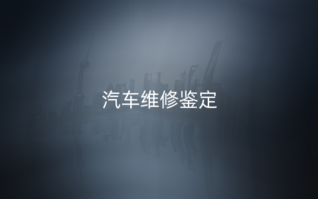 汽车维修鉴定