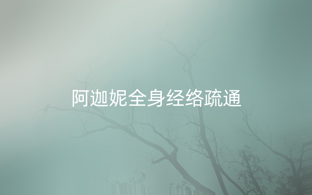 阿迦妮全身经络疏通