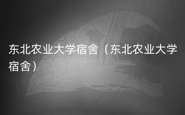 东北农业大学宿舍（东北农业大学宿舍）