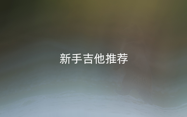 新手吉他推荐