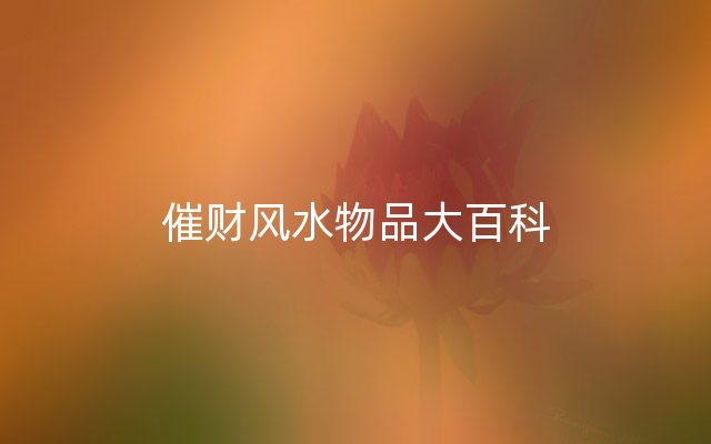 催财风水物品大百科