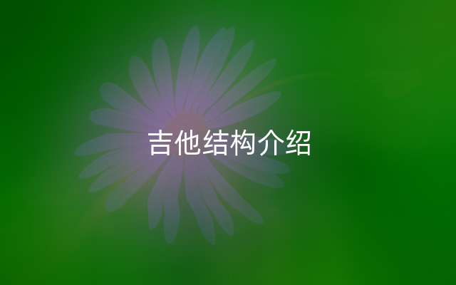吉他结构介绍