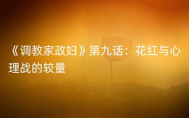 《调教家政妇》第九话：花红与心理战的较量