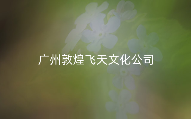 广州敦煌飞天文化公司