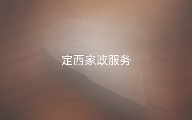 定西家政服务