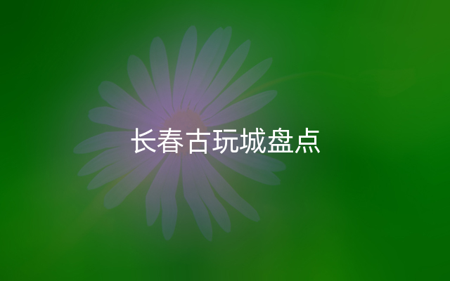 长春古玩城盘点