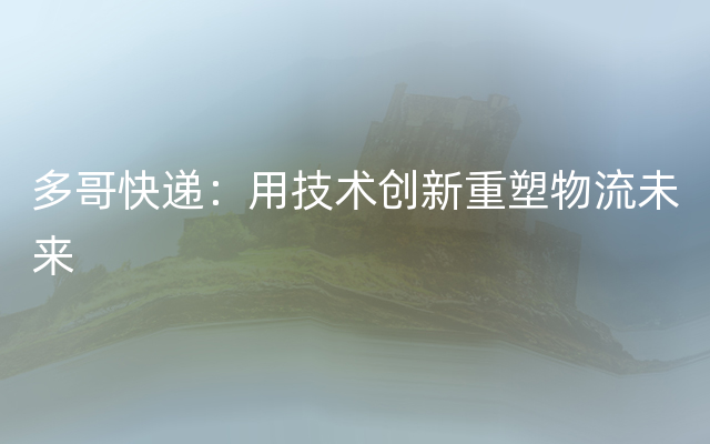 多哥快递：用技术创新重塑物流未来