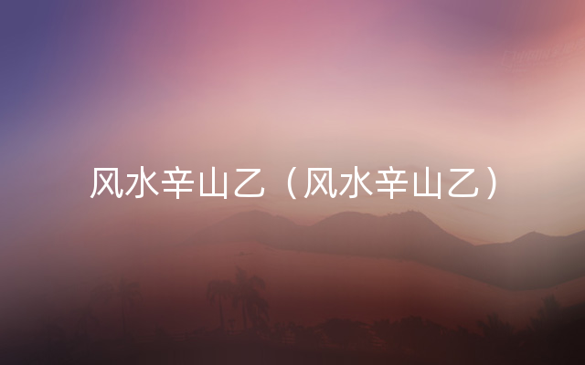 风水辛山乙（风水辛山乙）
