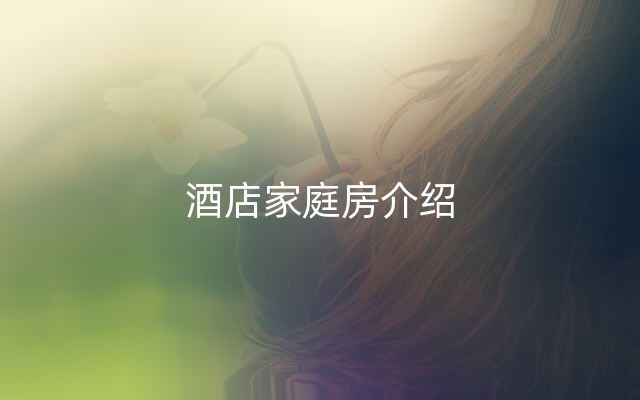 酒店家庭房介绍