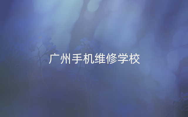 广州手机维修学校
